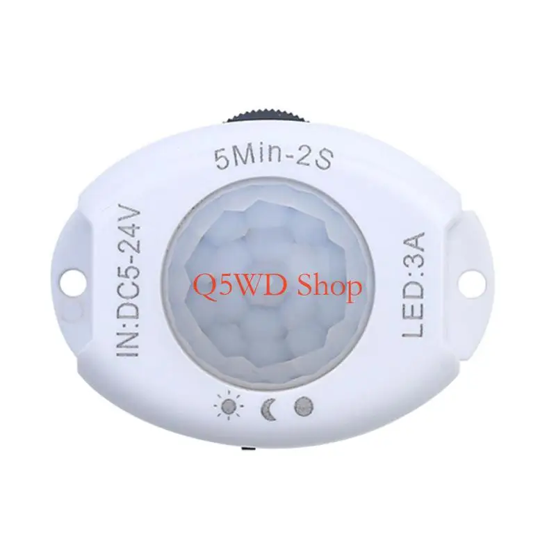 Q5WD Simple 21mm Hole Size Human Detection Unit Featuring 2S To 5M Delay Adjustment Lighting Control Switches Motion Detection