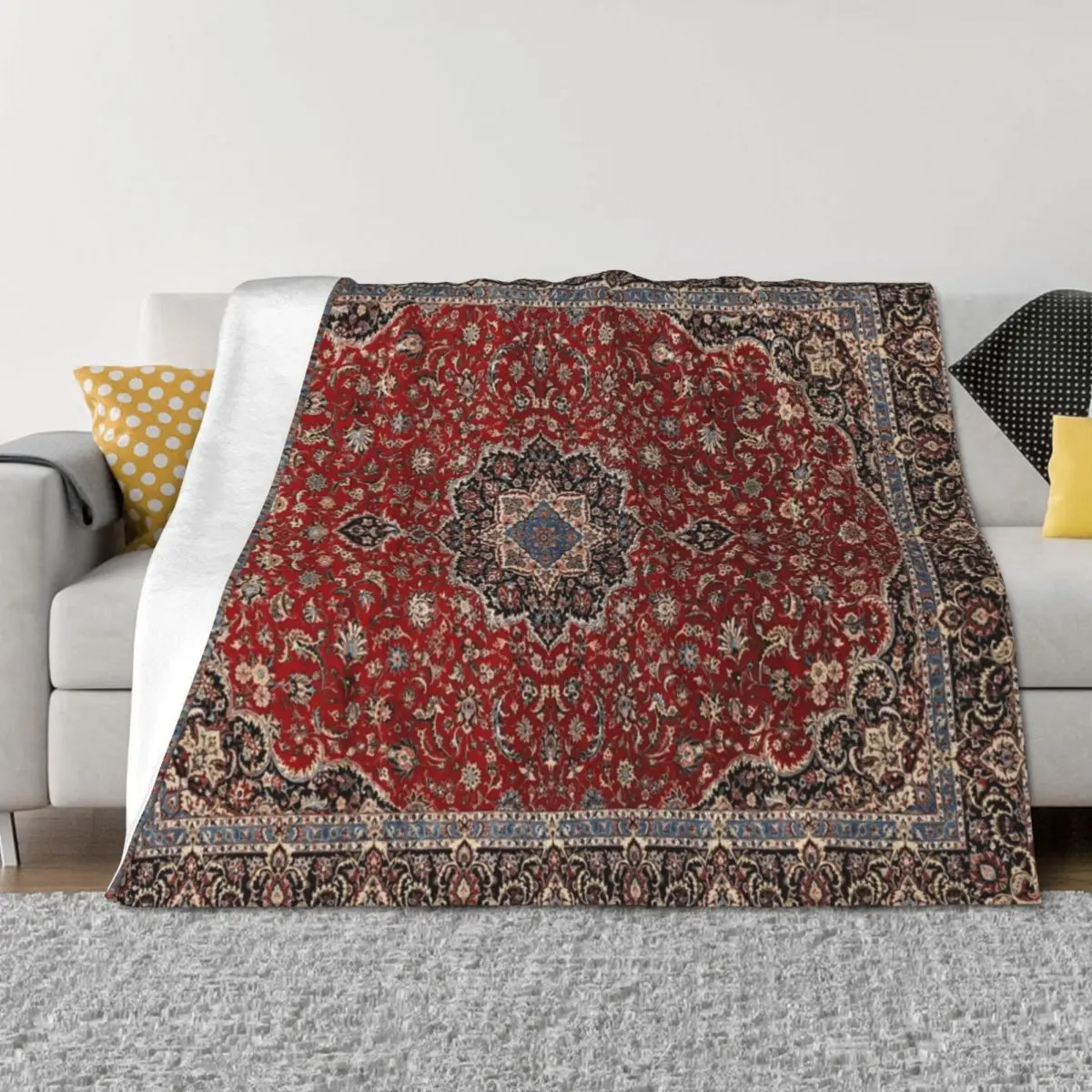 

Vintage Oriental Traditional Moroccan & Turkish Style Artwork Throw Blanket Flannel Decoratives warm for winter Blankets
