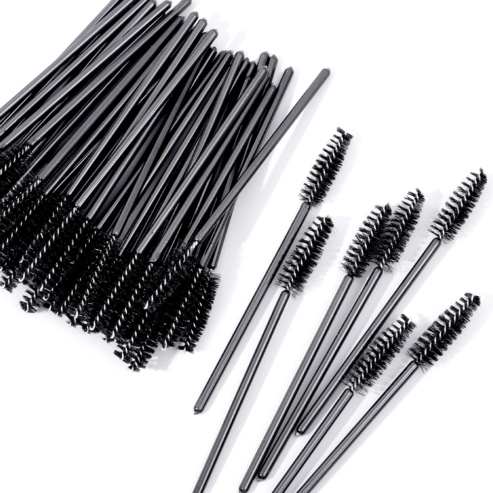 100PCS Disposable Eyelash Brushes Eyebrow Perm Makeup Brush Comb Eyelashes Extension Brow Lift Tools Mascara Wands Applicator