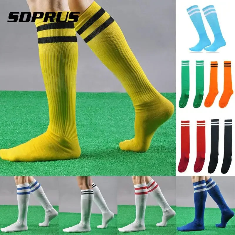 Long Socks Men Women Kids Casual striped long tube Socks Professional Footballs lacrosse Knee High Socks Terylene + spandex