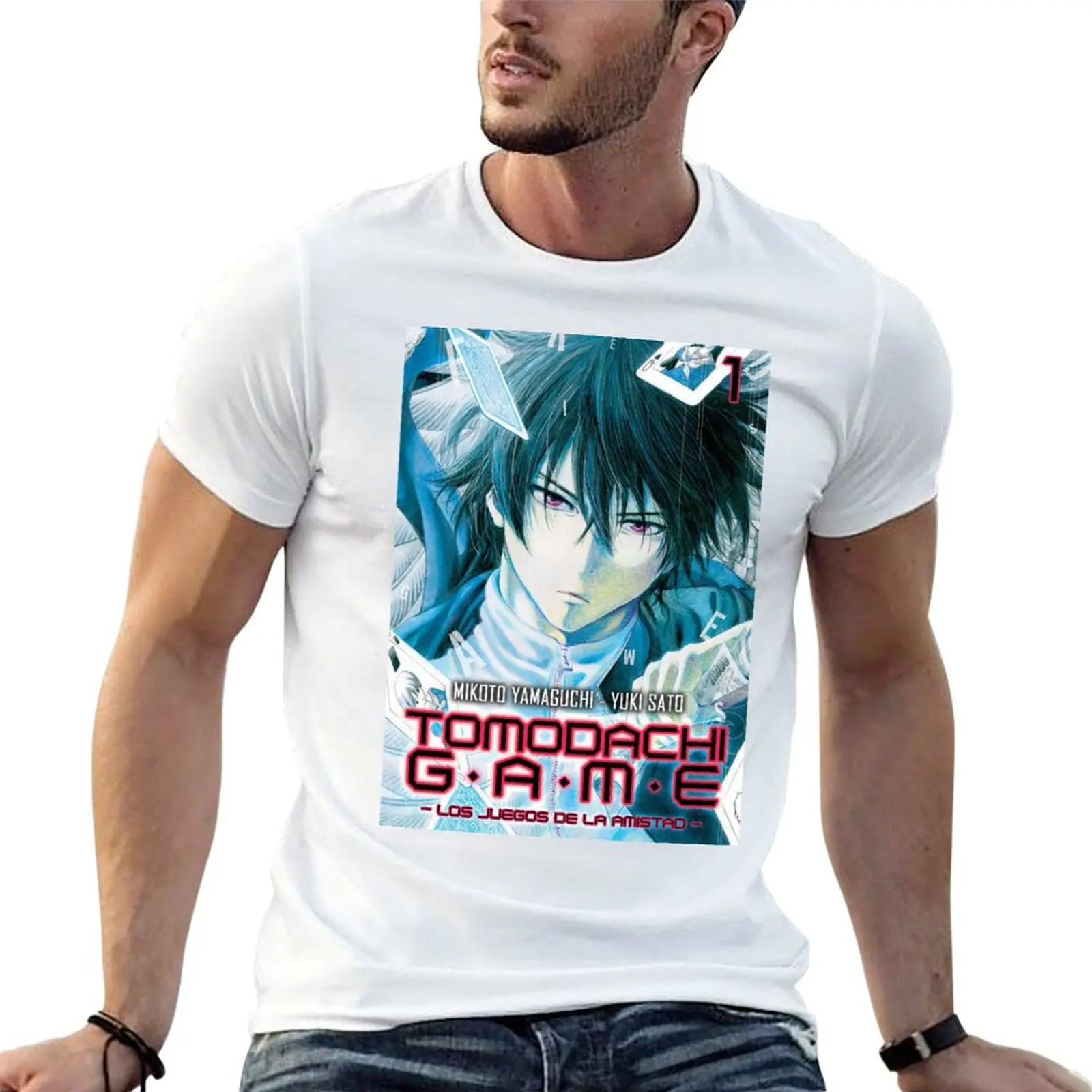 

man Tomodachi shirts Yuki Sato T-Shirt Games Game t cotton t shirt Friends , plain funny