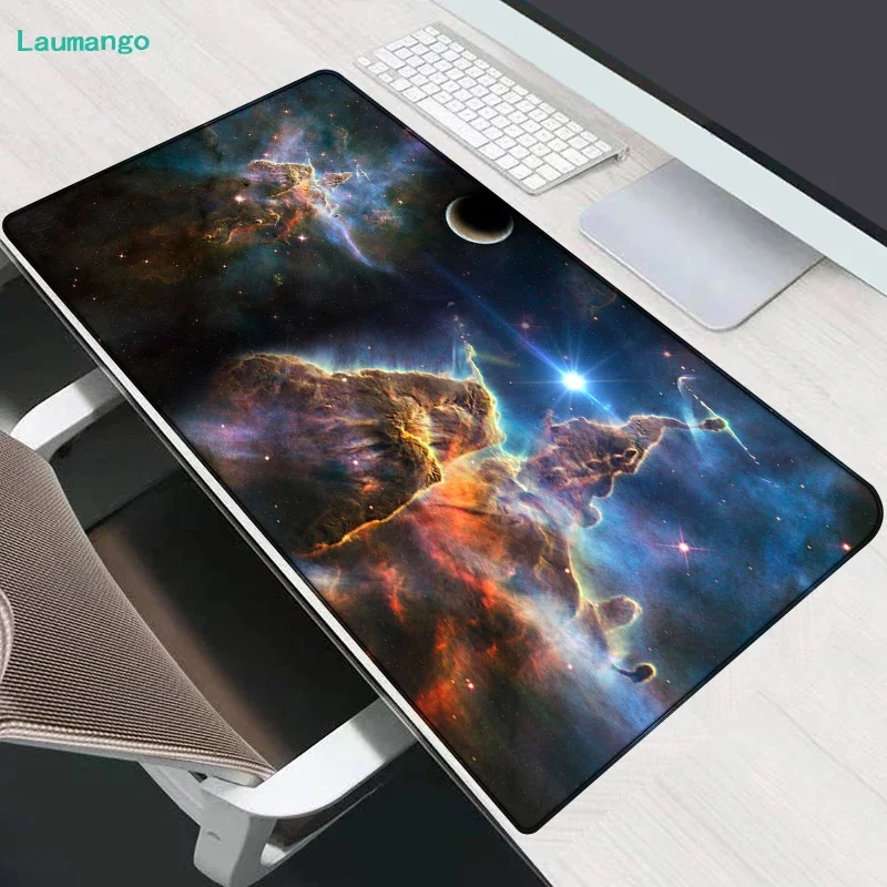 Galaxy Large Gamer Mouse Pad 1000x500 Gaming Laptop Mat Pc Accessories Yugioh Playmat Hololive Anime Mouse Mats Xxl Mousepad Diy