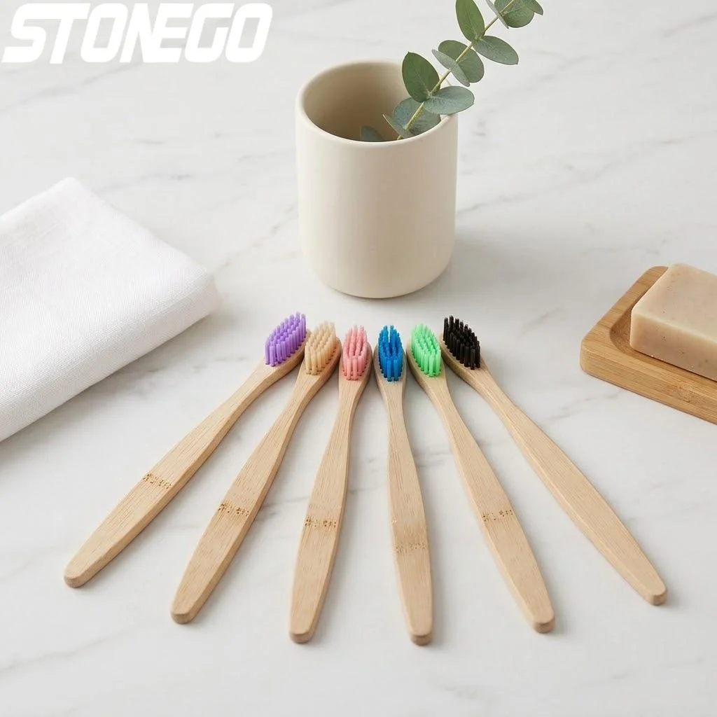 Wooden Toothbrush Bamboo Toothbrush Soft Head Antibacterial Bristles Adult Toothbrush Oral Care Eco Friendly Bamboo Brush