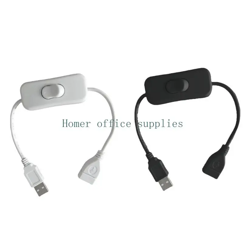 

K43B USB Extension Cable withSwitch USB Male to Female Extension Cable for USB Headset Data Transmission 30CM Power Cord