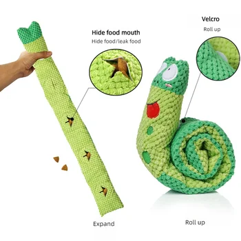 Dog Puzzle Toys Plush Sound Pet Toy Foldable Molar Puppy Nail Frog Sniffing Smell Food Interactive Speaker Stuff Dogs Supplies 3