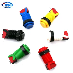 Amerika Happ Gaya Push Button 28 Mm Reset Switch untuk Neo Geo Arcade Mesin Permainan Nol Penundaan Controller Pinball Bagian DIY 10 bagian pinball penjualan terbaik - №