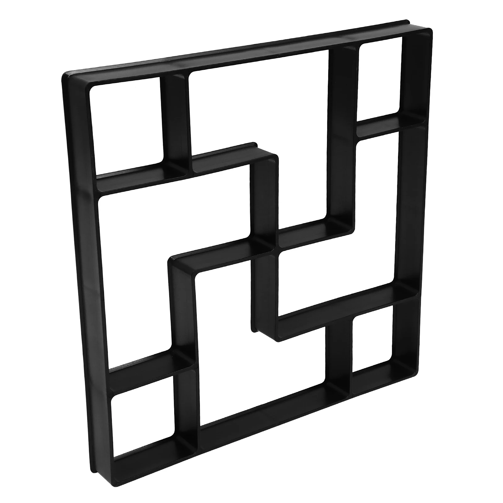 

1pc Concrete Garden Stepping Stones Mold DIY Pavement Maker Path Tool Reusable Plastic Black Easy Clean Long Lasting Practical