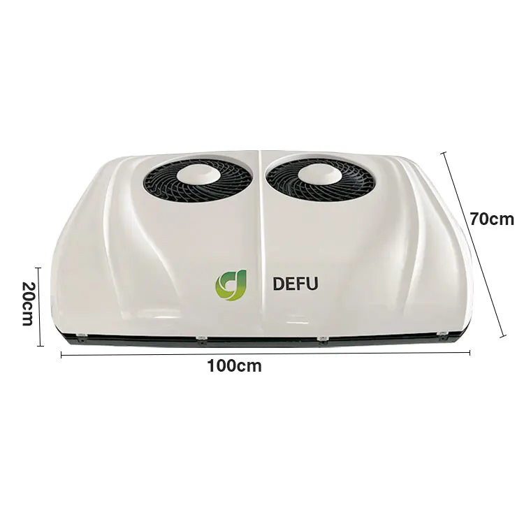 التلقائي على السطح مروحة مزدوجة عالية الكفاءة تكييف الهواء 12 فولت مكيف هواء للسيارة لشاحنة سيارة فان #1