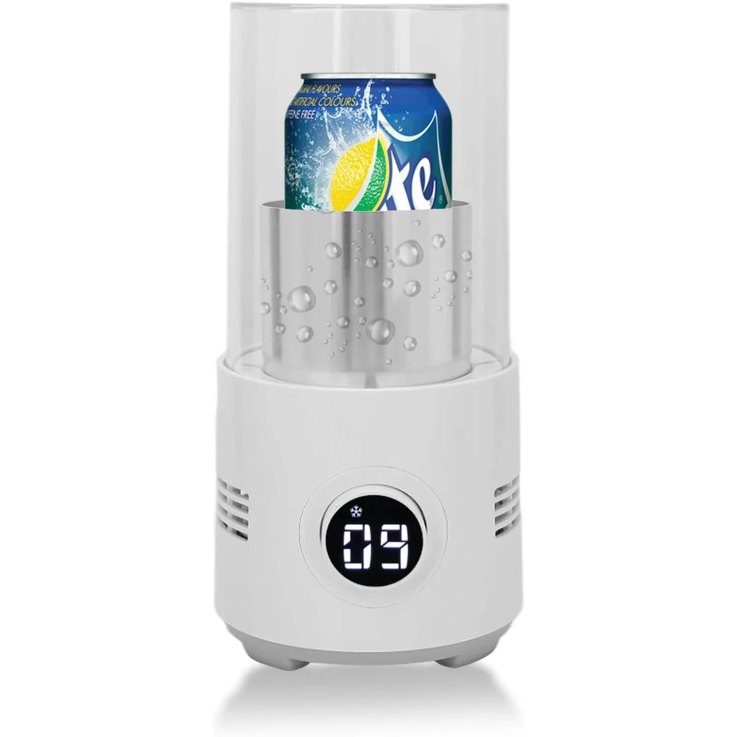 

Smart Portable 2 in 1 Cool and Heat Cup, Beverage Cooler, Coffee Warmer, 2°C~55°C Fast Cooling or Heating, Lightweight Desktop