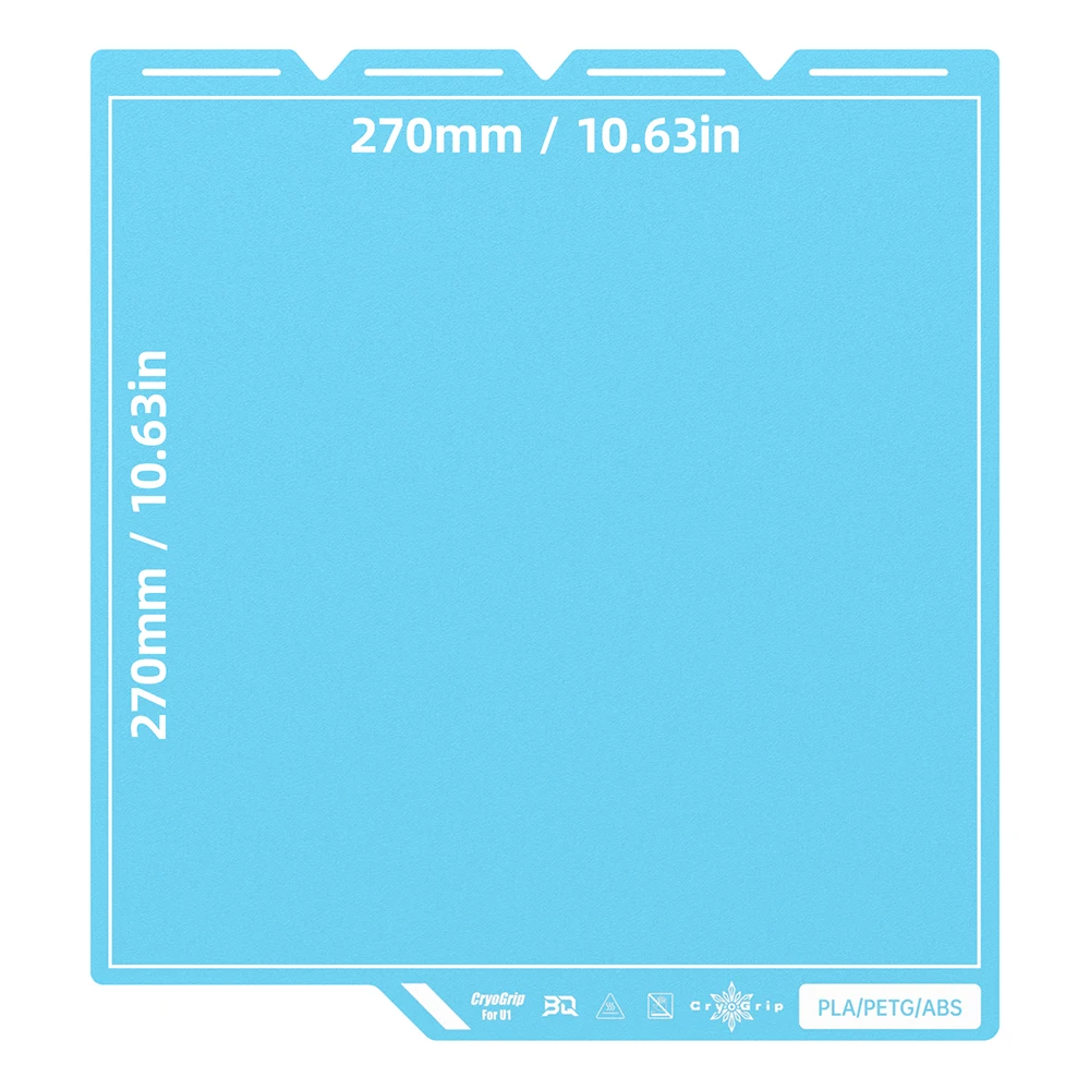 BIGTREETECH CryoGrip Pro Cool Plate Frostbite/Glacier Sheet verenstaal voor Snapmaker U1 Elegoo Centauri Carbon
