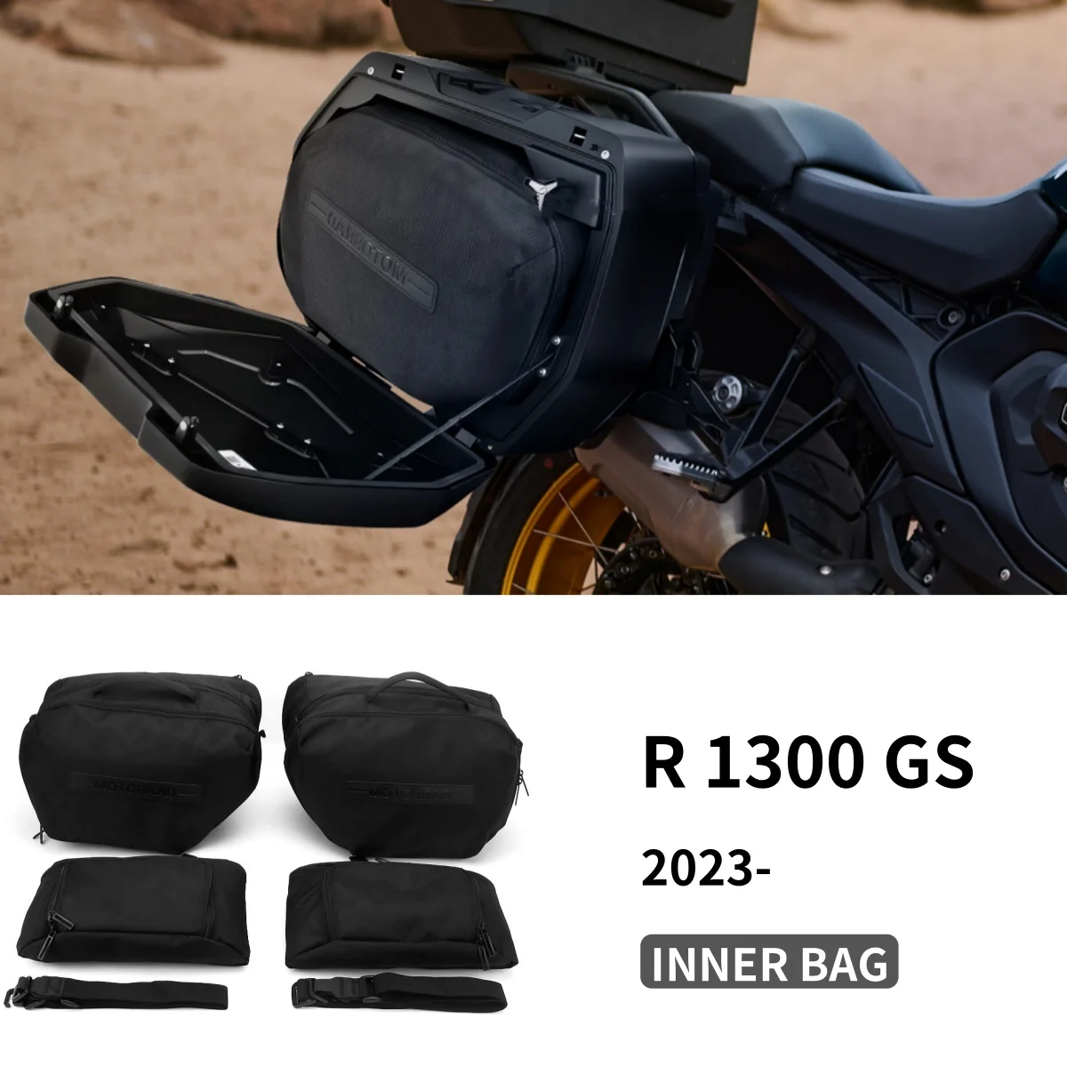 

НОВИНКА для BMW R1300GS R 1300 R1300 GS 2023 2024, внутренняя сумка для переноски мотоцикла, водонепроницаемая боковая сумка большой вместимости 25 л ~ 32 л