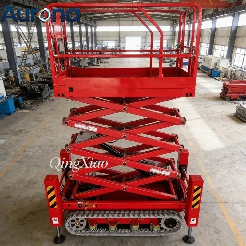 【Industrial】FOB Automatic Tracked Scissor Lift Crawler Aerial Platform Self Propelled Heavy Duty Rough Terrain Reliable Lifting