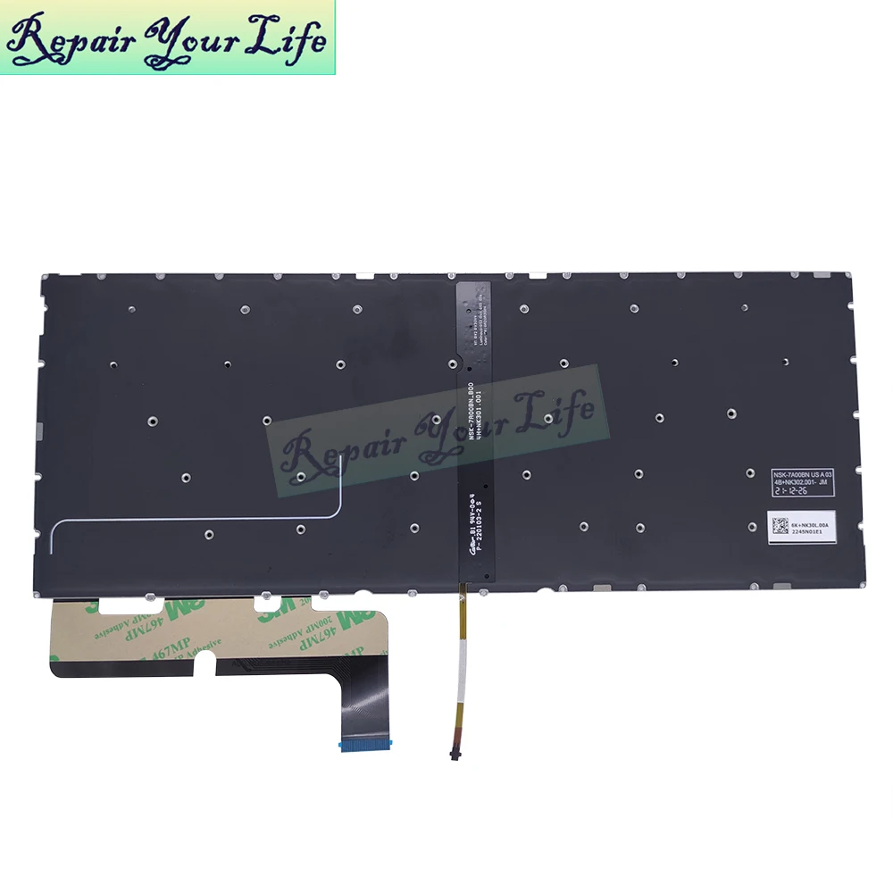 RU US Russian English Backlight Keyboard For RealMe Book RMNB1001 RMNB1002 1003 RMRain3001 Coloupro002 Replace Notebook Teclado