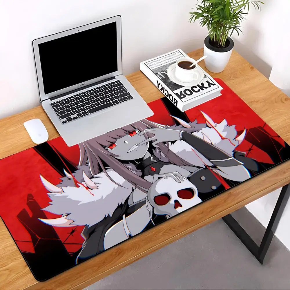 mori calliope  MINISO Mouse Pad E-sports players Desk Mat With Pad Gaming Accessories Prime Gaming Keyboard Pad XXL 90x40cm