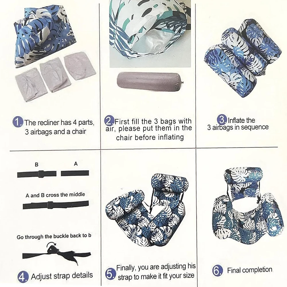 Nuevas sillas de carrozas de piscina inflable, silla de ocio para adultos de respaldo plegable, saln de fiesta de diversin de agua, playa de agua de verano