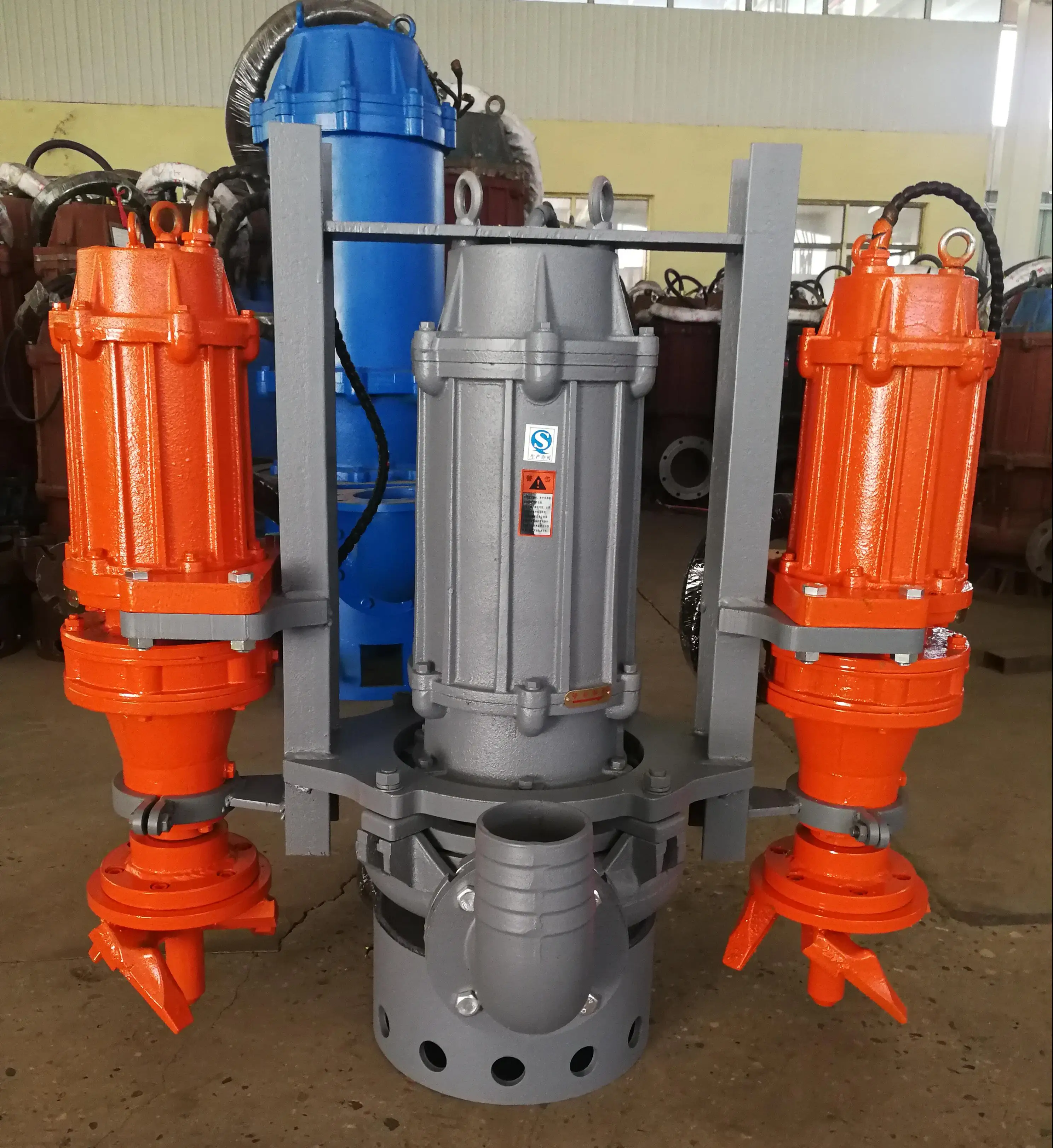 Dompelbare baggerpomp met snijblad voor het zuigen van sludge-rioolwaterzand