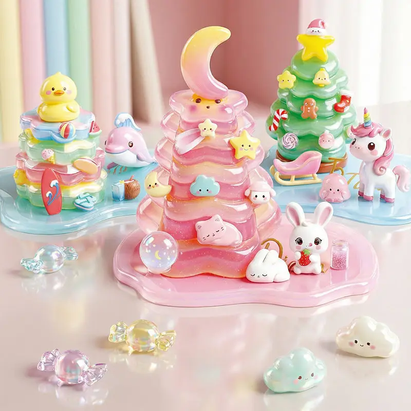 3D Puffy Crystal Embossed Stickers Cute Fun Creatures Stickers Kids Handcraft DIY Decor Lovely Creative Gift for Girls Boys