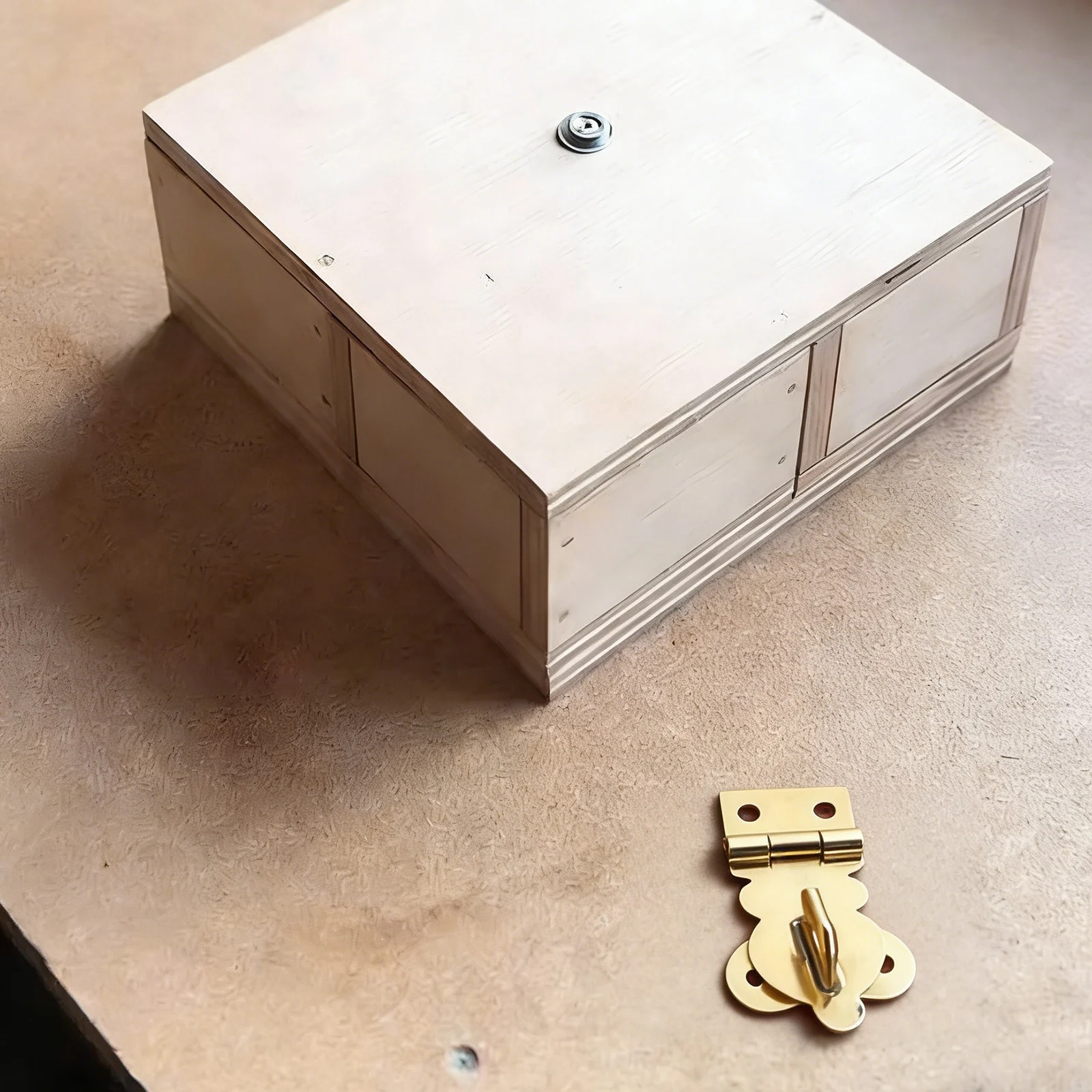 Brass Padlock For Jewelry Box Vintage Box Lock Brass Padlock Buckle Adaptable To Various Boxes Easy Installation