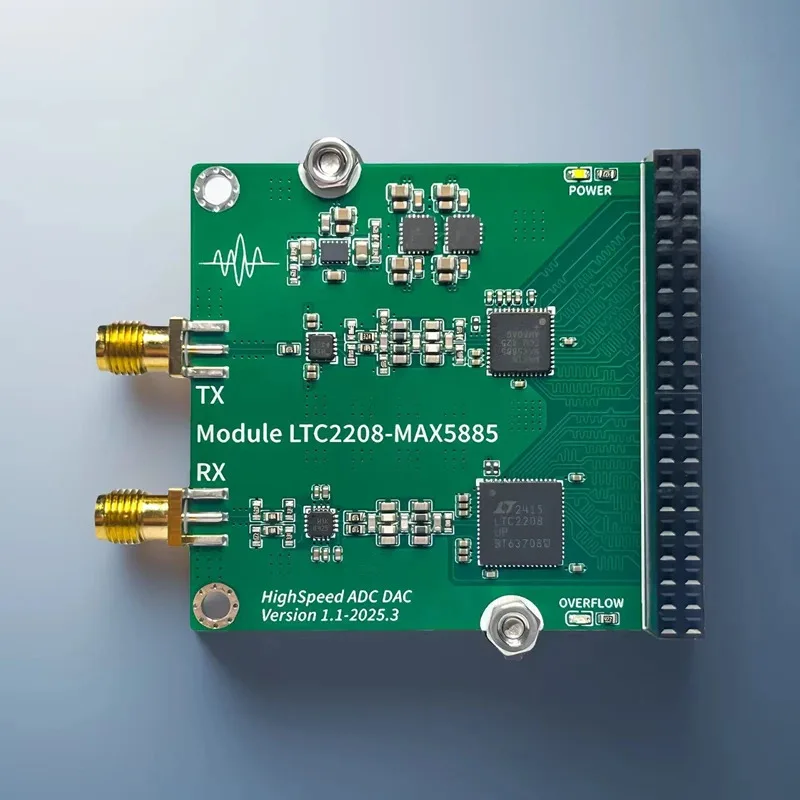 High Speed ADC Module,High-speed DAC Module,Arbitrary Waveform Generation/Acquisition, LTC2208,MAX5885