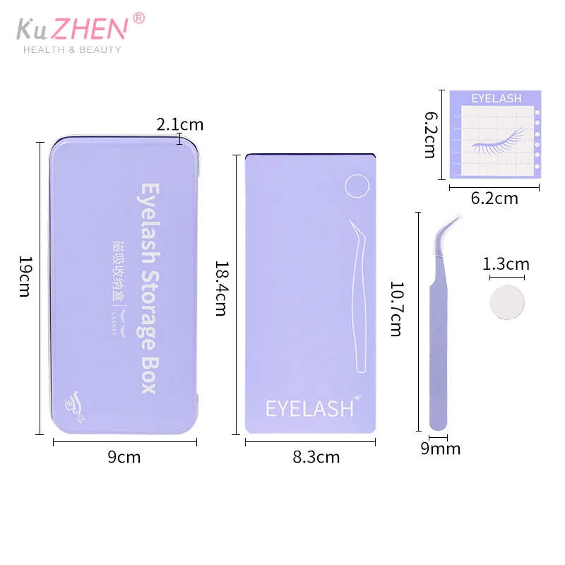 Magnetyczne pudełko do przechowywania rzęs dla kobiet, narzędzie do przechowywania sztucznych rzęs, magnetyczne paski do rzęs, magnetyczna opaska na głowę na prezent
