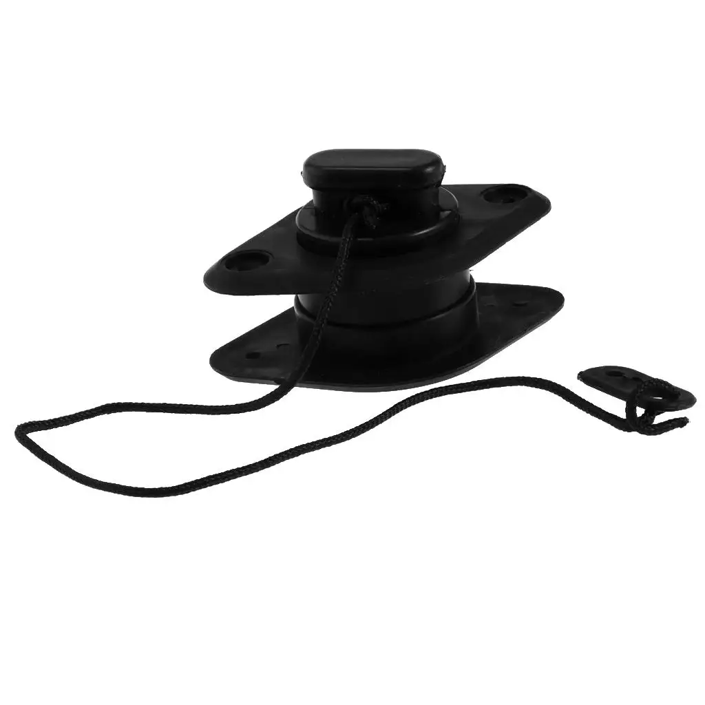 

High Quality PVC Boat Drain Valve Black Scupper Plug Marine Canoe Kayak Replacement for Inflatable Rafts