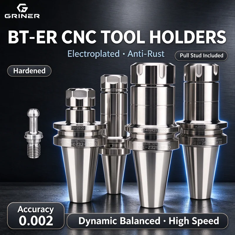 GRINER BT40 Tool Holder high-precision dynamic balance processing center, BT30ER32 CNC tube chuck, BT50 Tool Holder, ER25