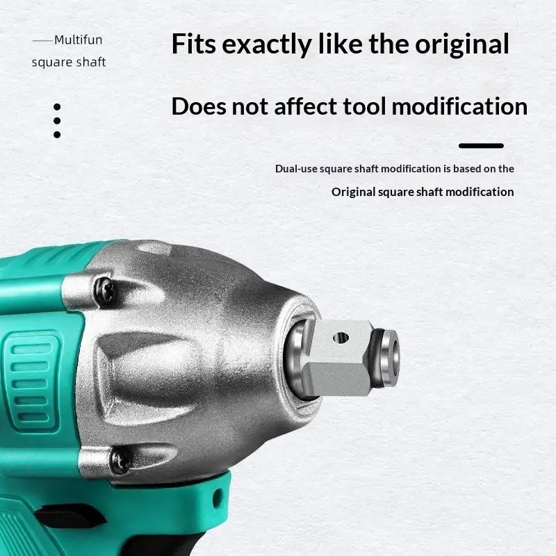 1/2Inch Strong Magnetic Square Head T-shaft Hex Shank Adapter Dual-use Electric Wrench Adapter Drill Bit Socket Multifunctional