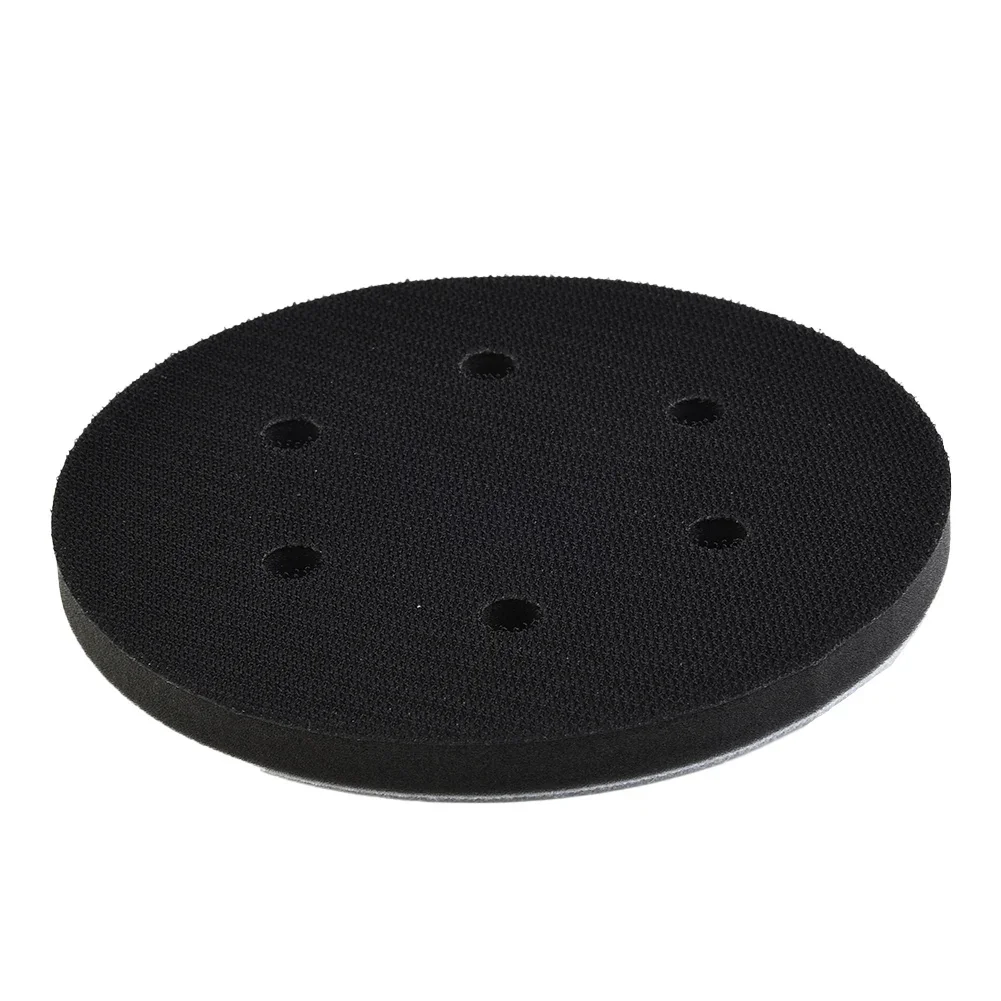 1pc 6in Soft Interface Pad 150mm 6Holes Ultra-thin Interface Pad For Sanding Pad Hook And Loop Sanding Disc Sponge Grinding Tool