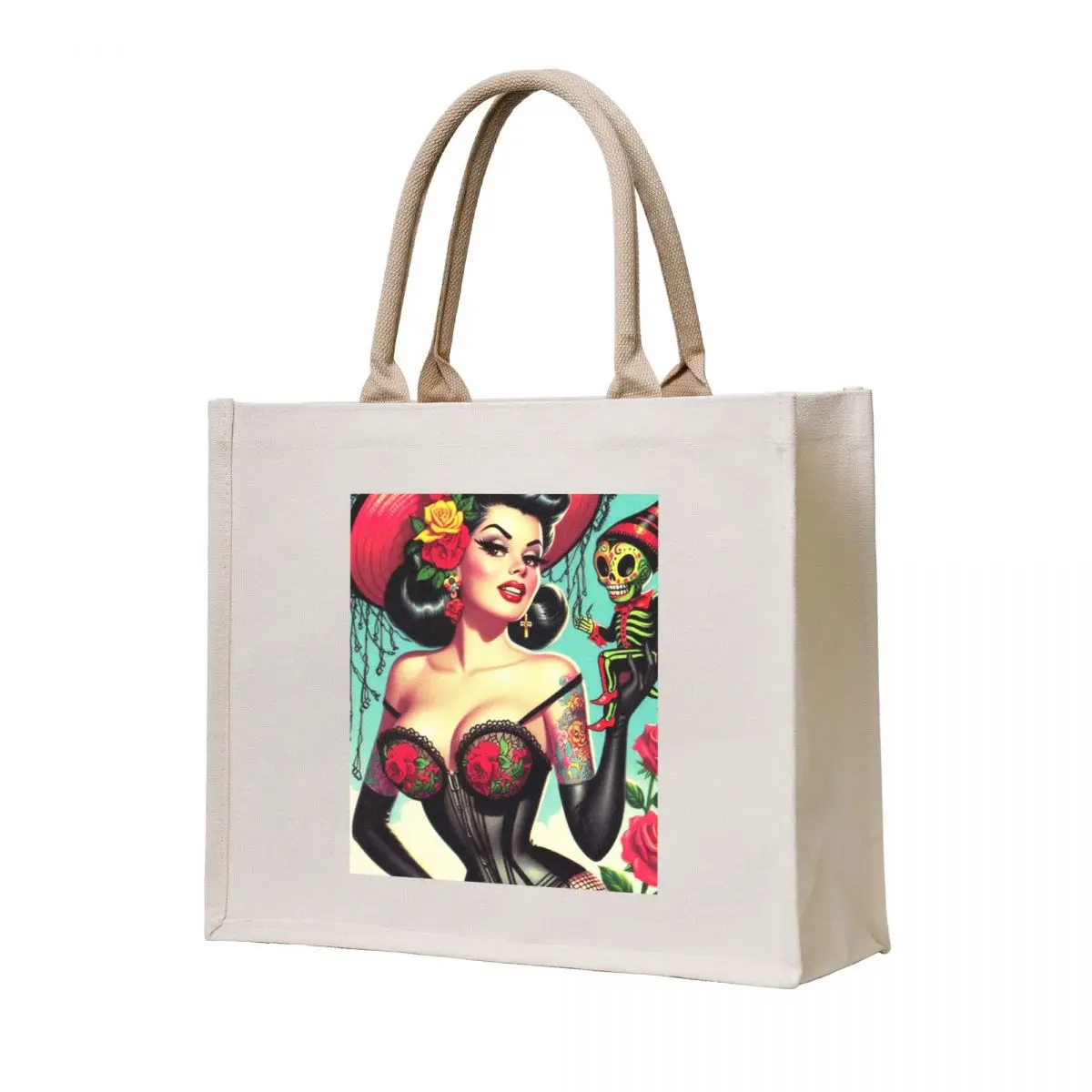 

Cute Witch Pin-up Tote Bag Eco bag tote bags cloth bags Women's shopper bag