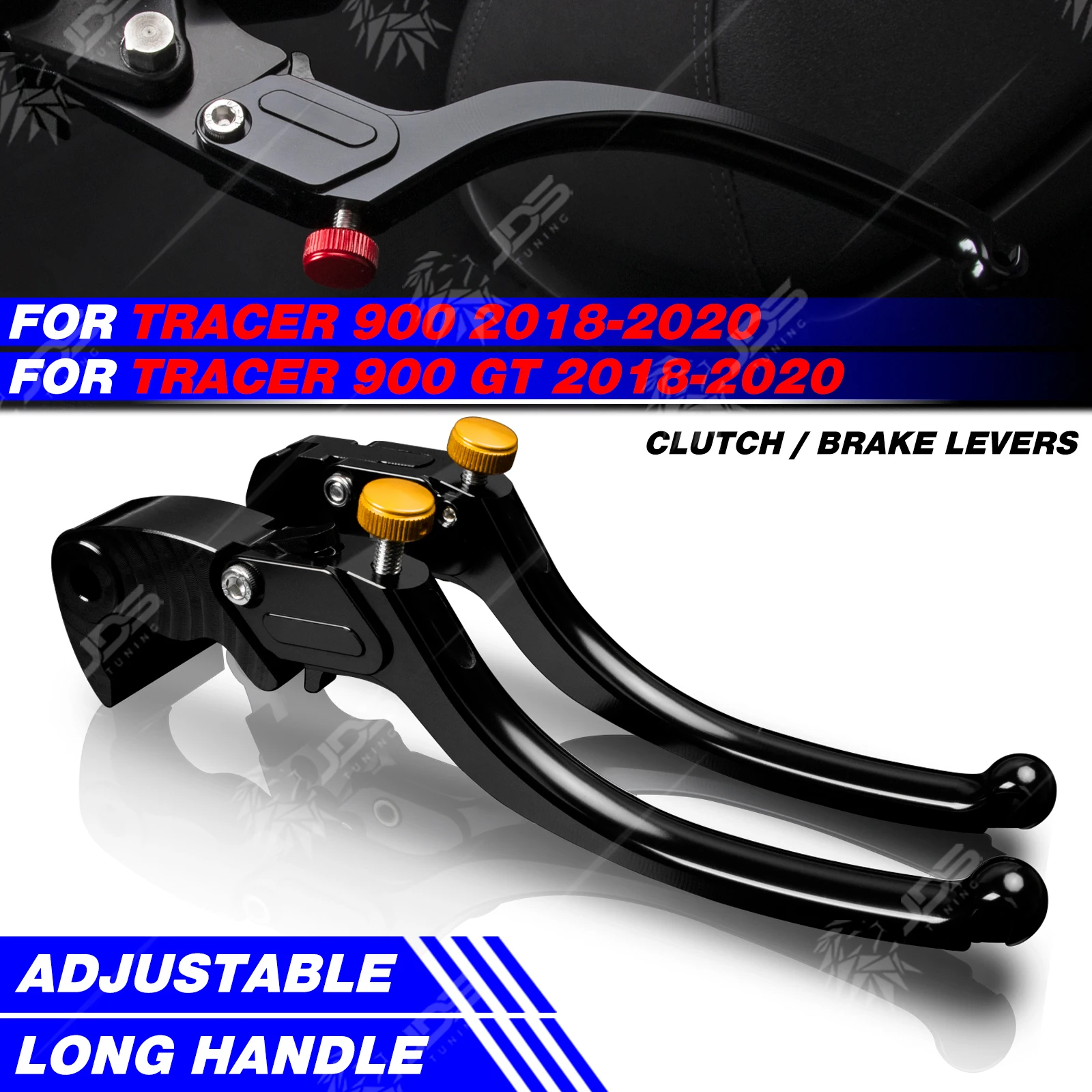 

JDSTUNING For Yamaha TRACER 900/GT 2018-2020 Stepless Clutch Lever Brake Lever Set Long Handle Levers Motorcycle Accessories