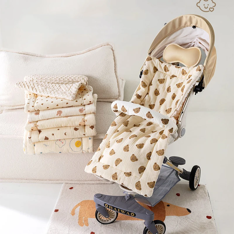 Soft and Comfortable Baby Baby stroller mat Cartoon Bear Cotton Baby Stroller Cushion children Infant Stroller Cushion