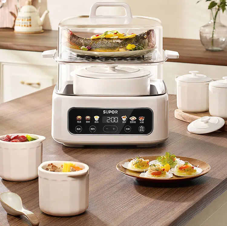 bird's nest electric steamer is fully automatic, and stew soup can be reserved,Supor electric stew pot stews porridge