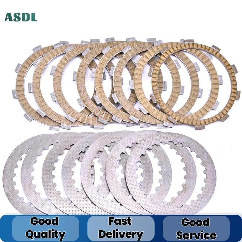 

Steel and Friction Clutch Plate Set For Honda NT700 Deauville RC59 XL700 Transalp RD13 RD15 NT XL 700 VT750 VT750S RC58 VT 750