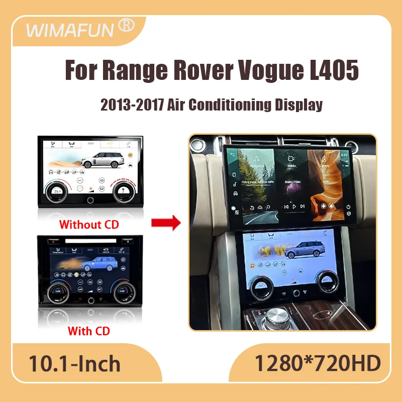 WIMAFUN AC Panel For Range Rover Sport L494 Vogue L405 2013-2017 With Night or Day Modes Air Conditioning Plug and Play