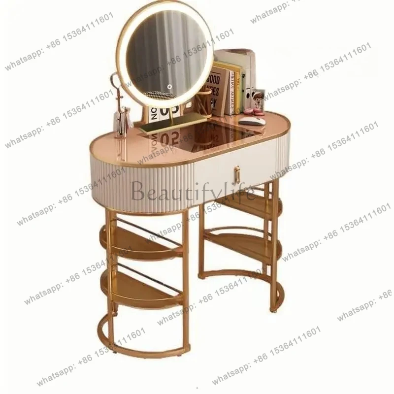 

Makeup Luxury Organizer Dresser Storage Bedroom European Modern Dressers Mirrors Drawer Lounge Table De Coiffeuse Furniture