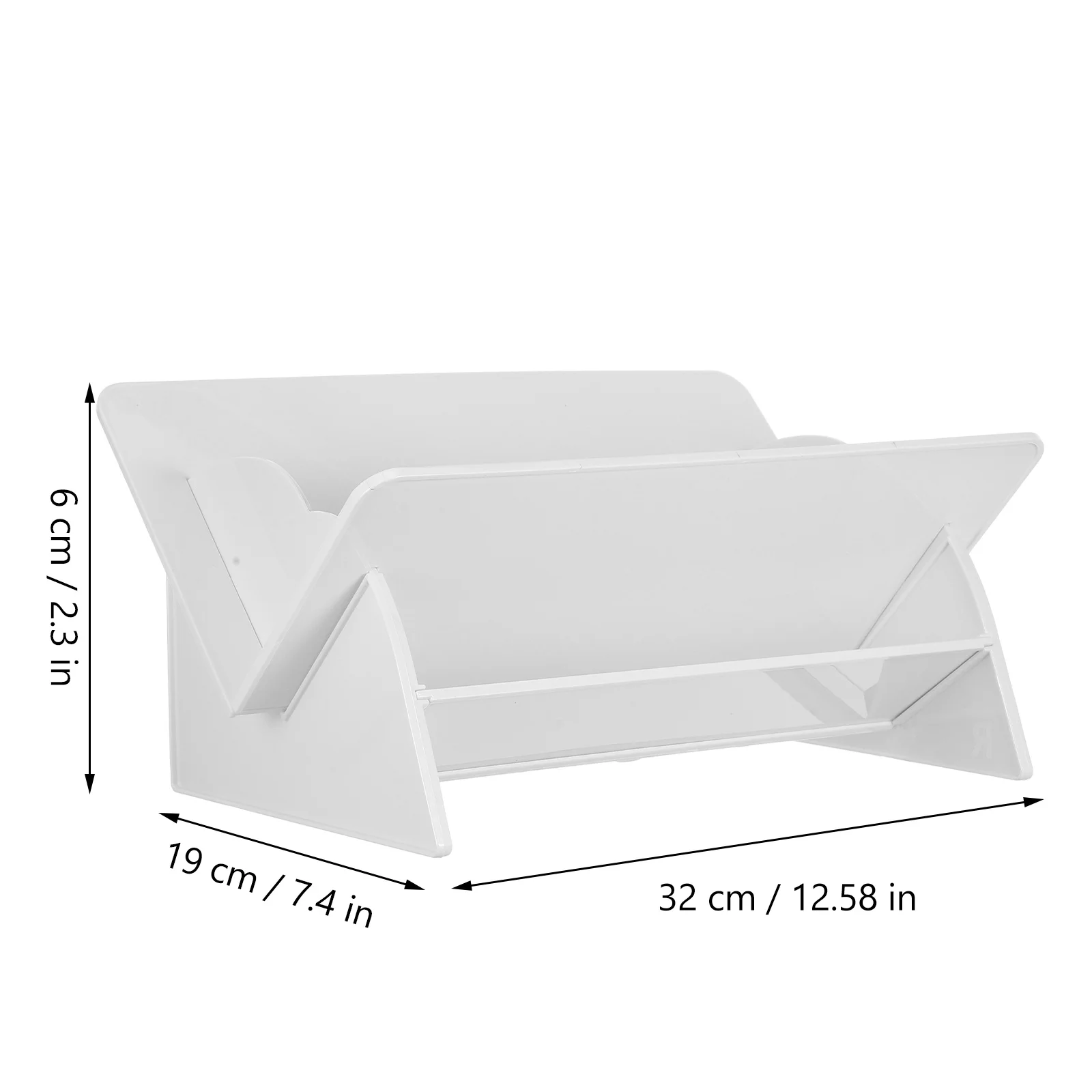 Desk Organizer Bookshelf Storage Box V-Shape Minimalist Modern Design Multipurpose Home Use Racks Classroom Paper Racks