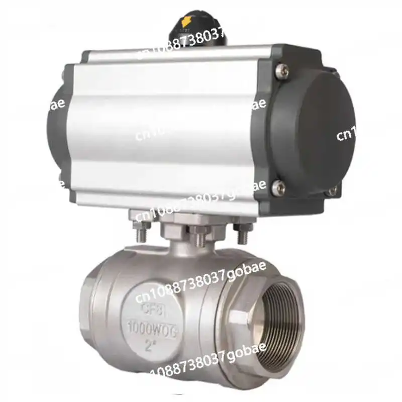 Pneumatic three-way wire ball valve Q614/5F-16P Naite T/L conversion valve stainless steel 304 valve