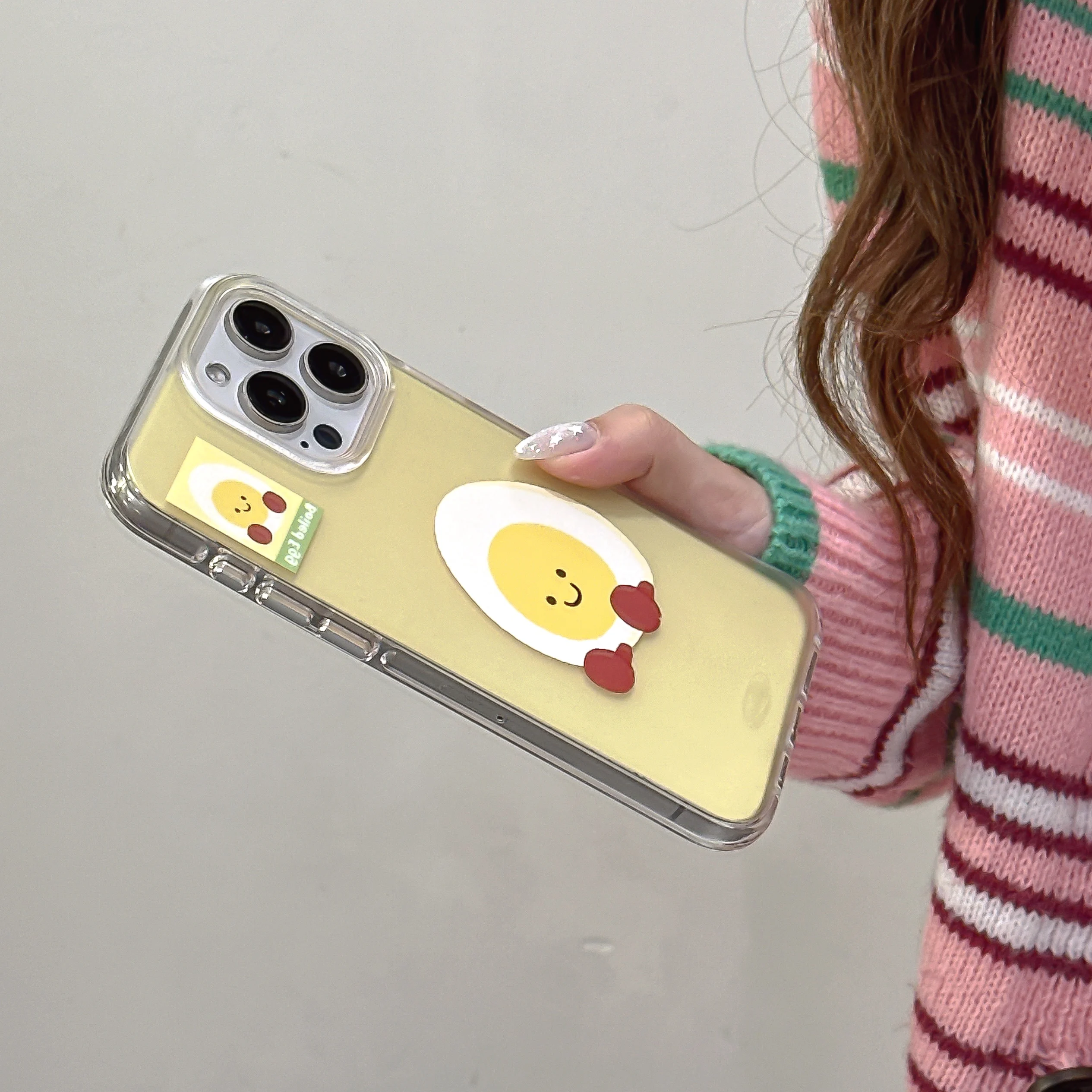 New cute cartoon bread eggplant egg pattern phone case for IPhone 16 16pro 16promax 15 15pro 15promax 14 14promax 13 13promax