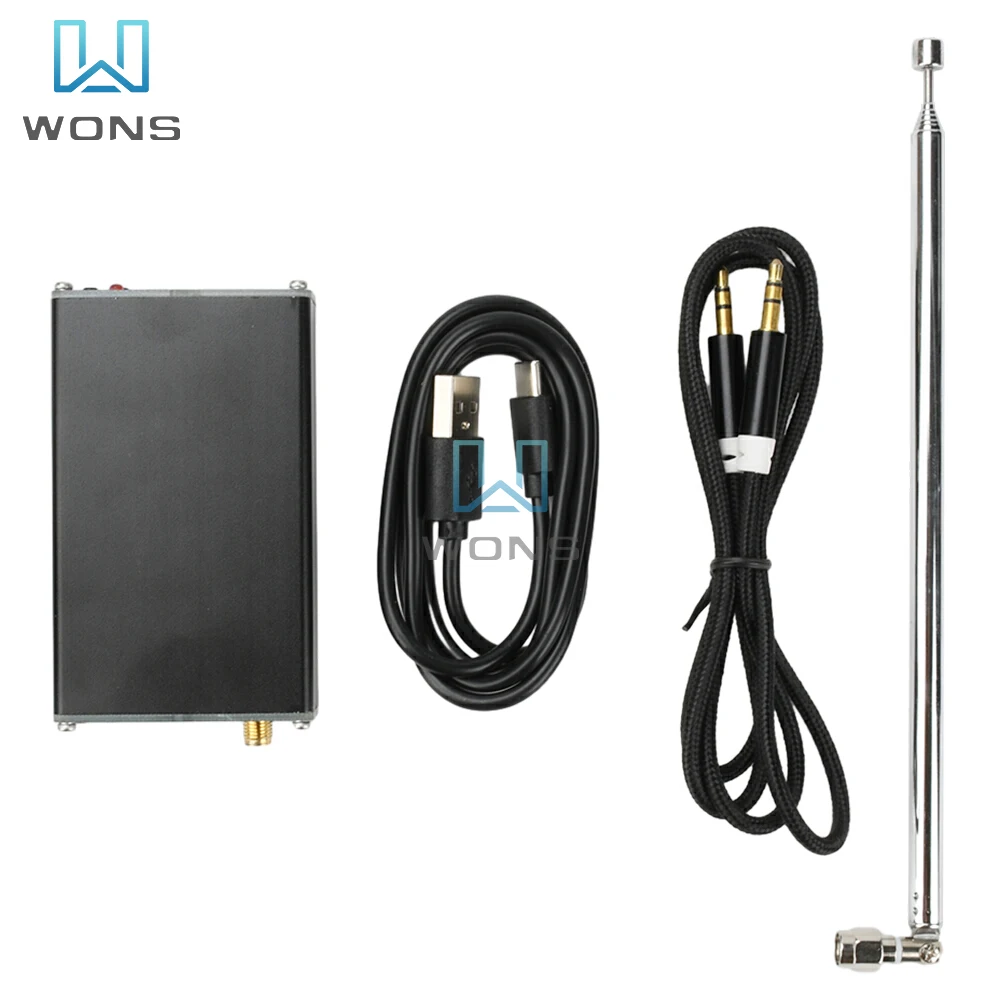 2000 متر FM الارسال 0.5 واط 76-108 ميجا هرتز شاشة ديجيتال FM هوائي جهاز ريسيفر استقبال وإرسال 3.5 مللي متر الصوت ستيريو نوع-C واجهة #2