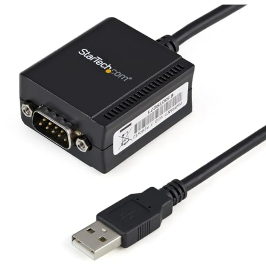 

Кабель-адаптер StarTech 6Feet 1.8m 1-портовый FTDI USB-RS232 с функцией сохранения COM-порта, USB-RS232 адаптер - TAA
