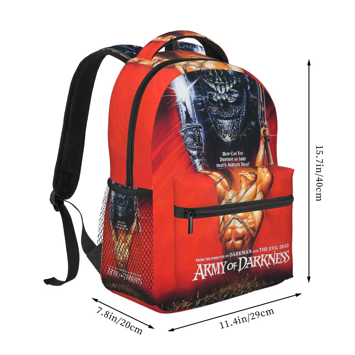 Army Of Darkness Bruce Campbell Evil Dead Sam Raimi Cult Student Backpack School Bag Daypack for Men Women Bookbag Shoulder Bags