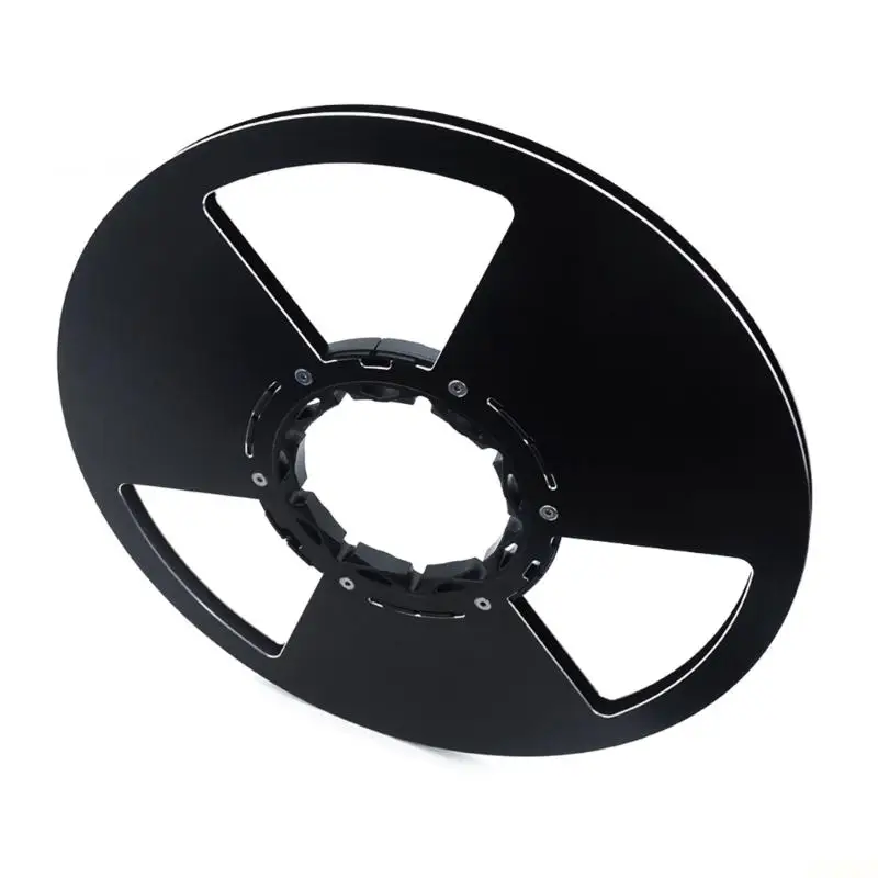 

B03F Aluminum 10inch 3 holes Tape Reel Smooth Empty Take Up Reel Enhances Auditory Quality And Long Use