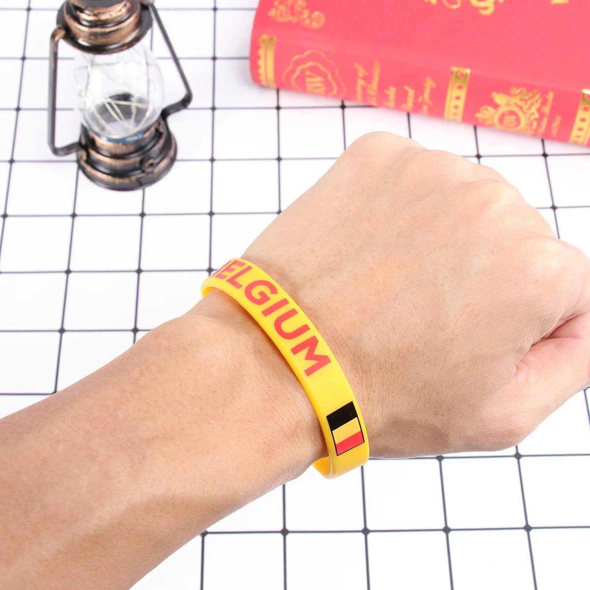 

10 Pcs Silicone Bracelet Belgium Wristband Bracelets Moon Country International Matches