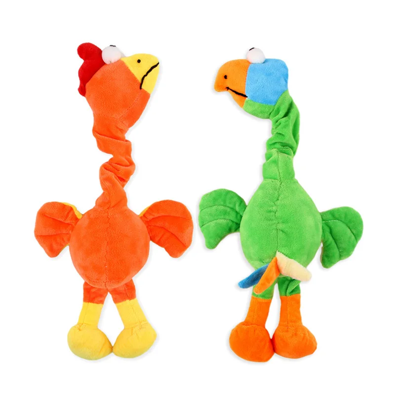 Dog Plush Toys Screaming Chicken Funny Pets Interactive Squeaky Chew Toy For Small Large Dogs Supplies