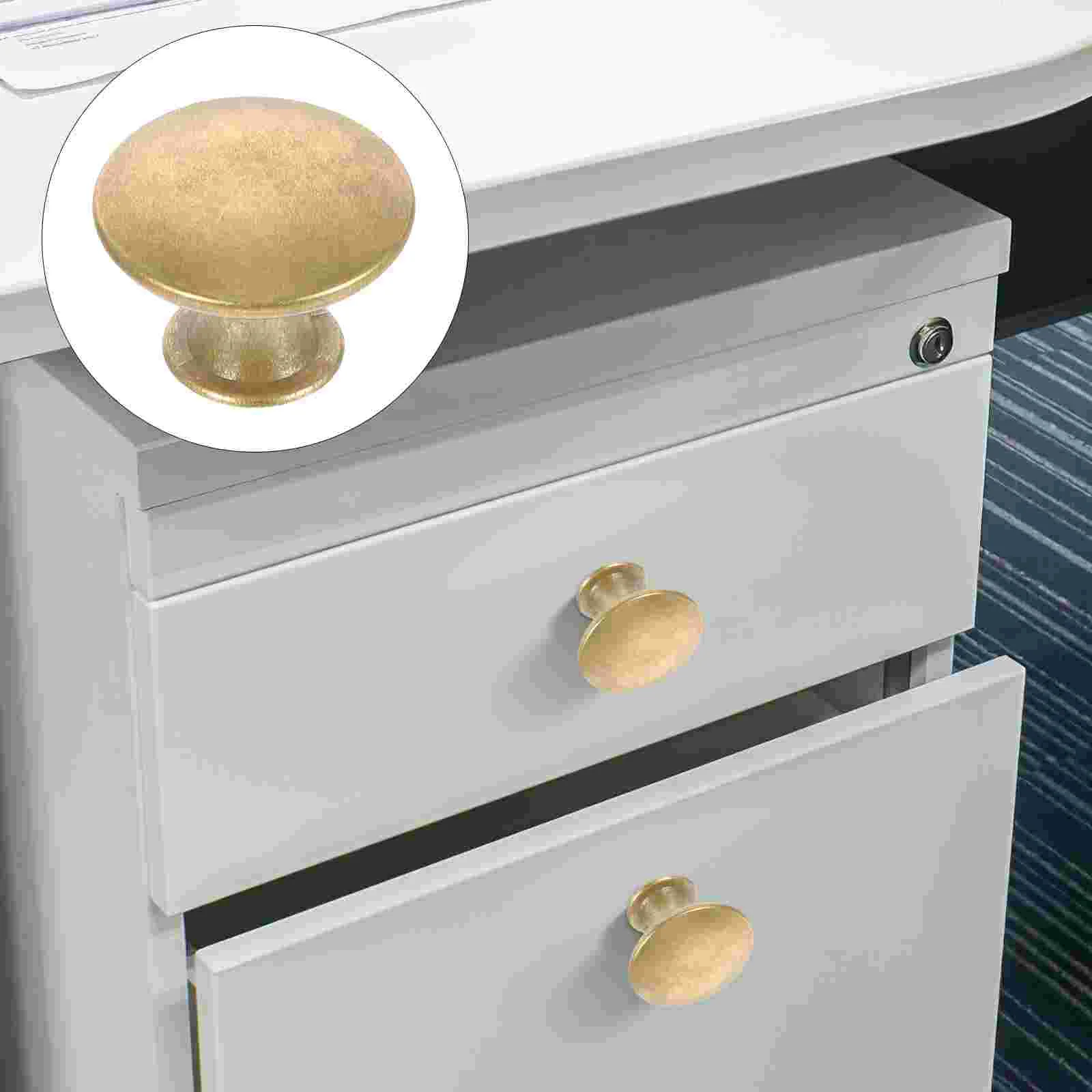 

Brass Drawer Knob Knobs Cabinet for Cabinets and Drawers Round Pulls Door Dresser Handles