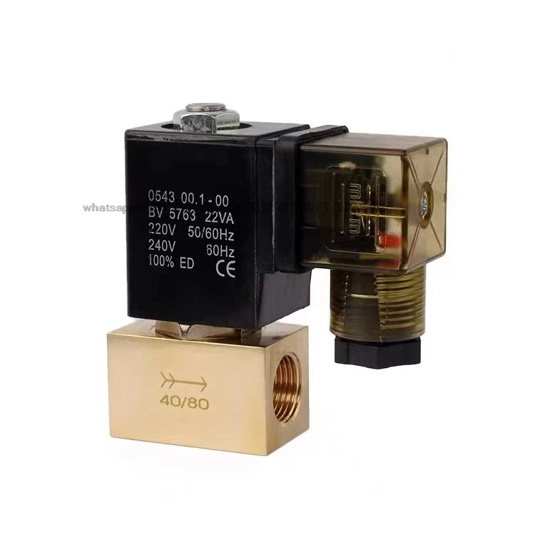 Normal Close JT22-02/SD22-02 Direct Acting Brass Valve Two-position Two-way High Pressure Solenoid Valve 1/4 3/8 1/2 BSP 8MPa