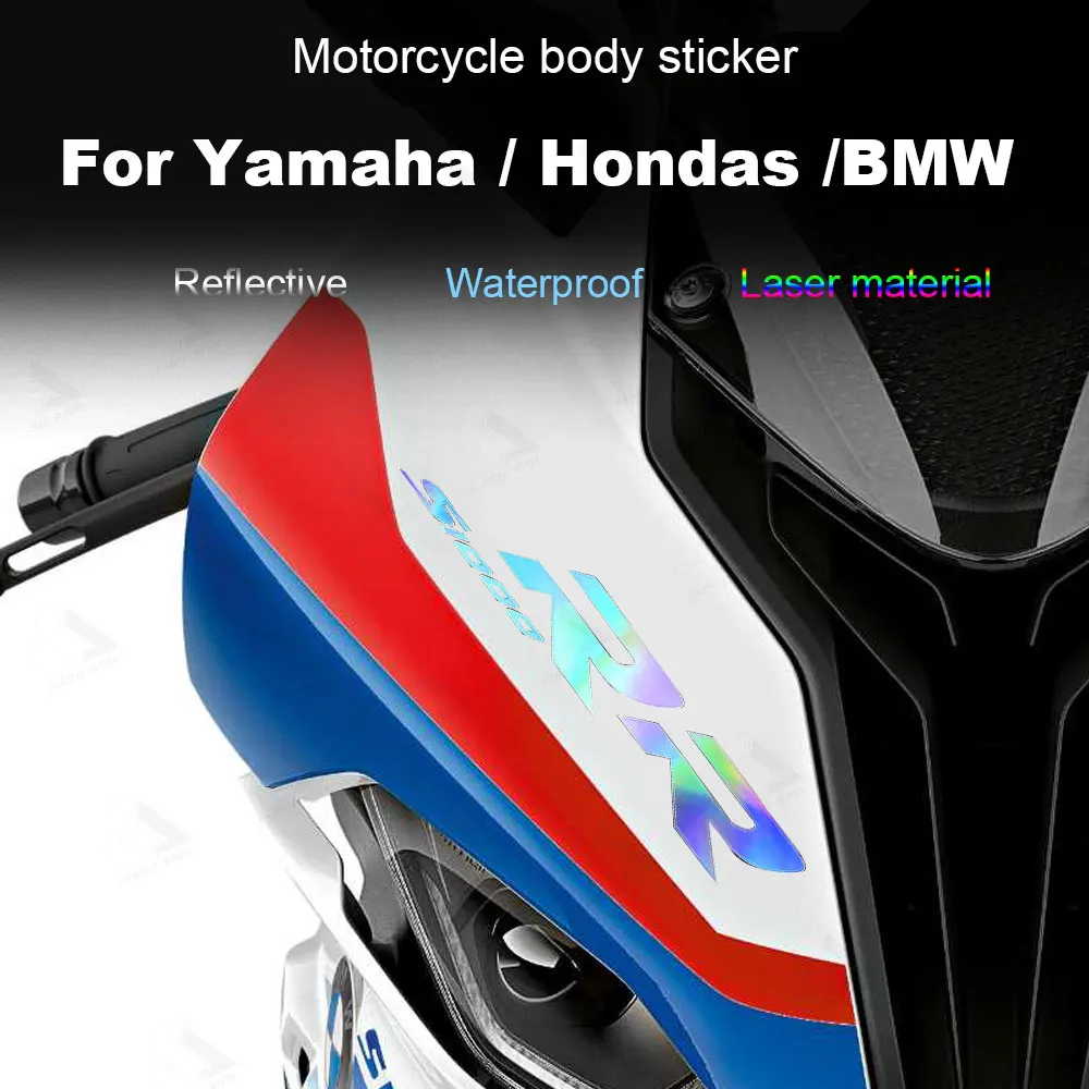 2024 Motorcycle Car Locomotive Reflective Laser Sticker Car Styling Vinyl Decal for Yamahas for Hondas Stickers Car Decoration