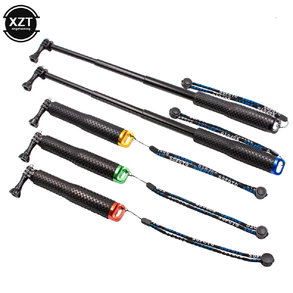 Float Hand Grip Buoyancy Rod Pole Stick Monopod Tripod for Gopro Selfie Stick Float Rod Aluminum Retractable Handheld Stand