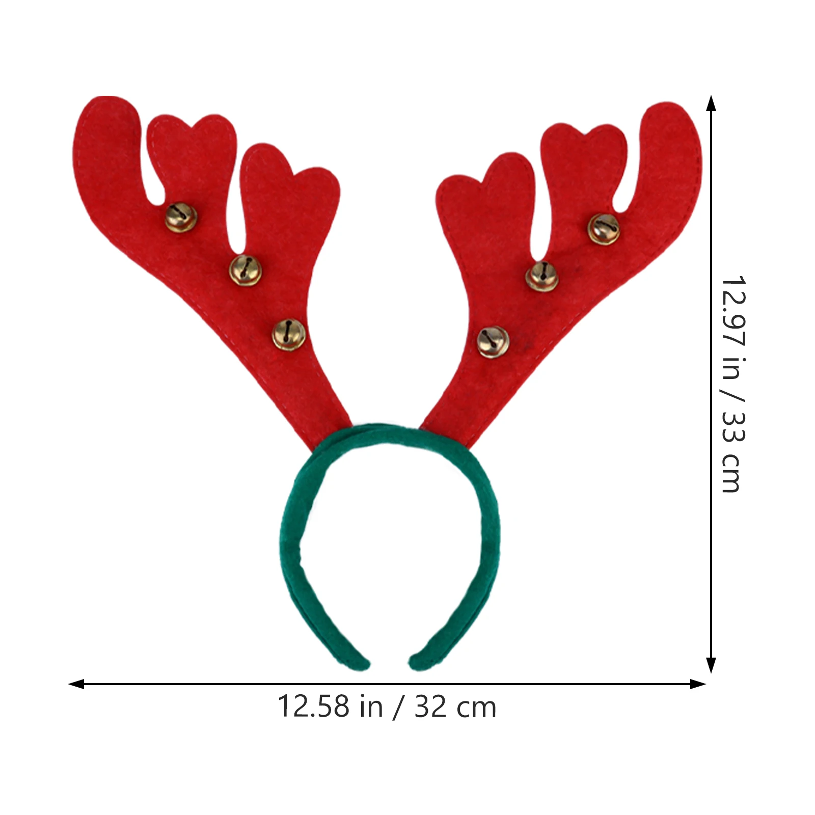 

8pcs Christmas Headband Antlers Hair Hoop for Kids Party Costume Fabric Headdress Xmas Hair Accessories Lively Carnival Gift