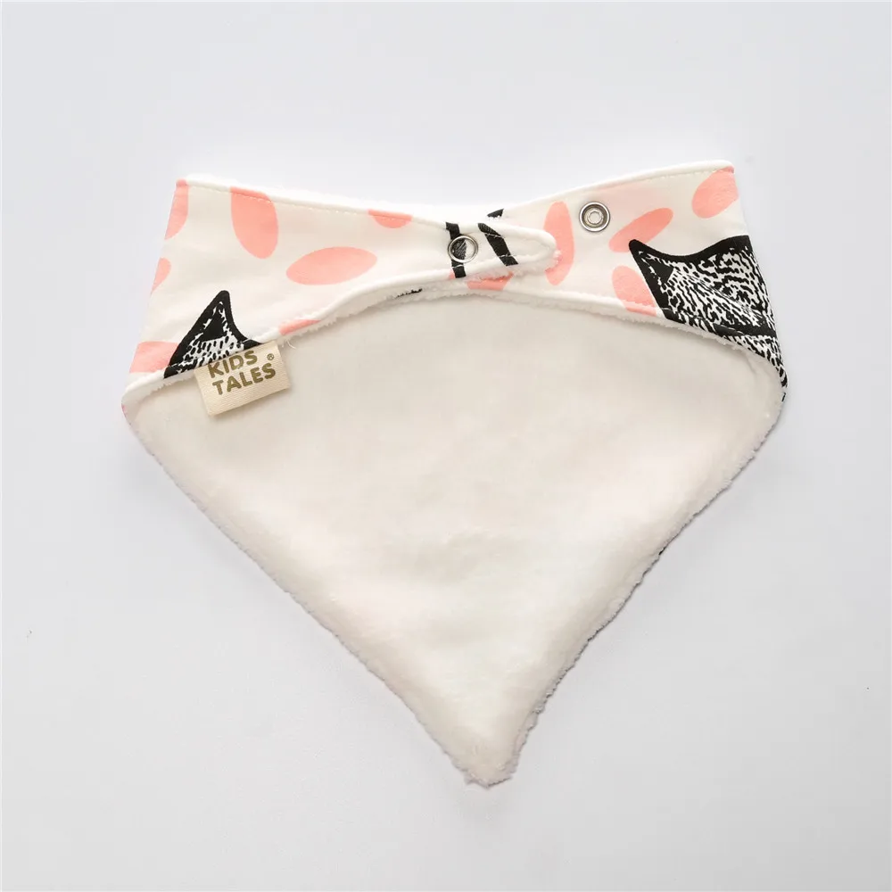 5Pcs/Set Baby Bibs Triangle Double Cotton Bandana Bibs Baby Boys Girls Babador Feeding Smock Infant Burp Cloth Baby Saliva Towel